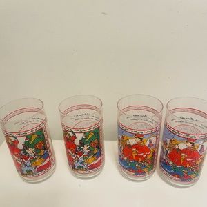 Vintage 1990 The Nutcracker Christmas Glasses